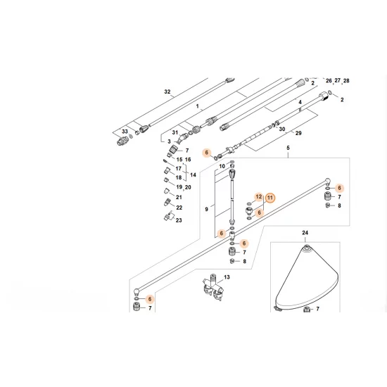 STIHL  Element łączący 4255 503 1200